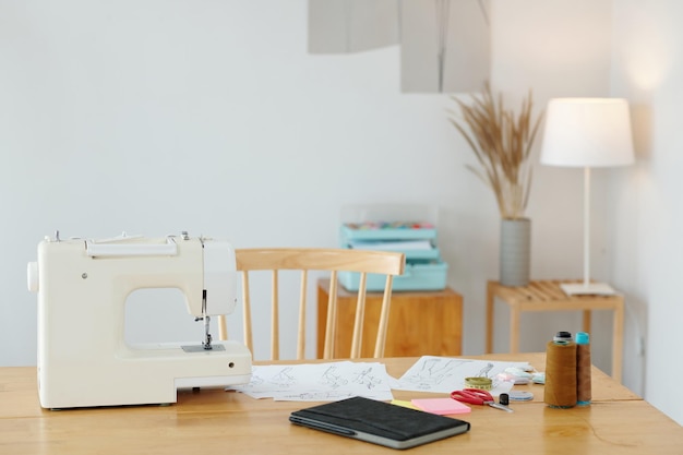 Desk of Fashion Designer