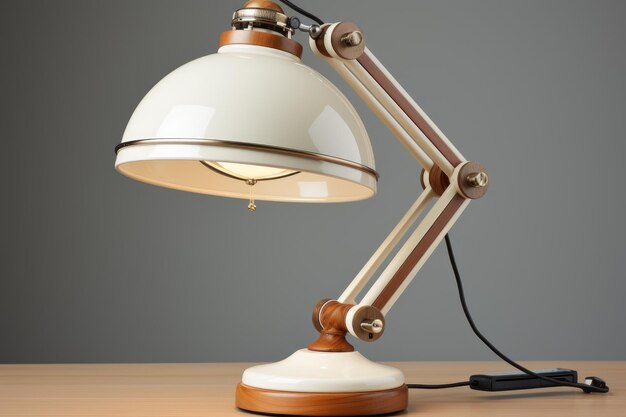 desk lamp on isolated background professional photography