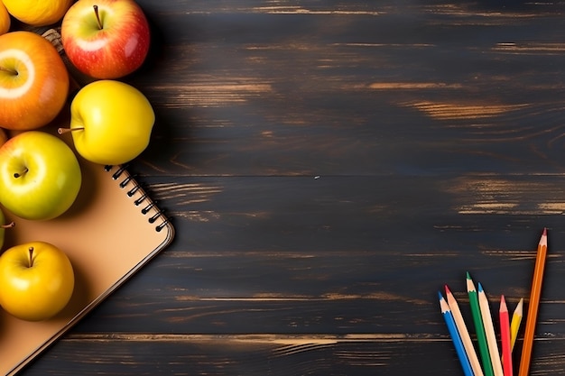 A desk with a book, pencils, and a pencil on it