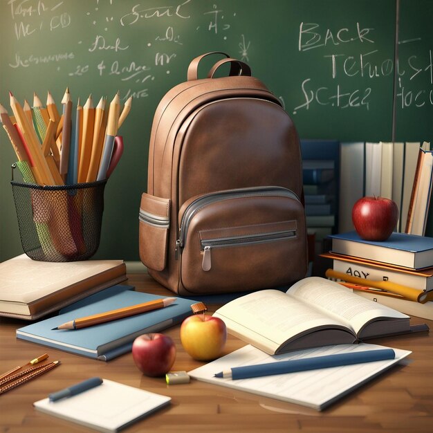 A desk with a chalkboard that says back to back