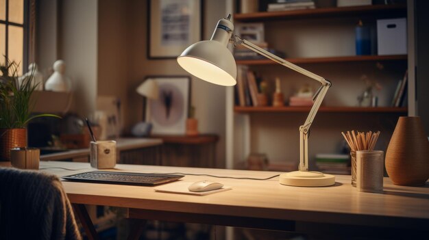 Desk With Lamp