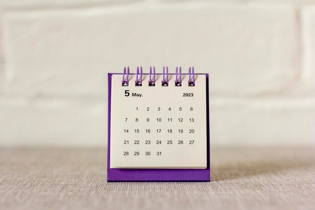 Desktop calendar for May 2023 Calendar for planning assigning organizing and managing each date