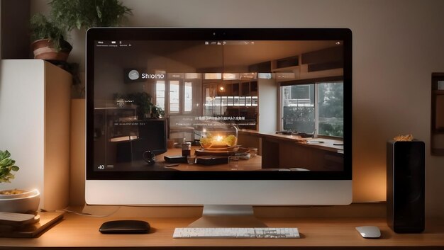desktop computer visuals food app user interface illustrations software development scenes graphic