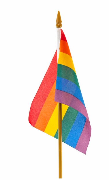 Настольный ЛГБТ радуга Gay Flag изолированы