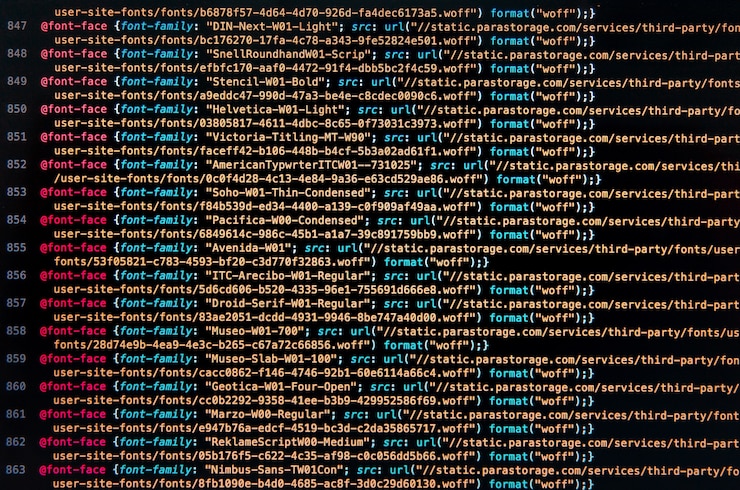 Photo デスクトップソースコードと壁紙（コーディングとプログラミングによるコンピュータ言語による）