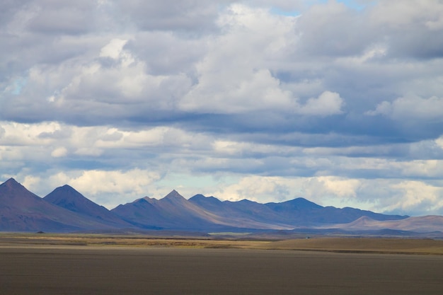 Desolate landscape along central highlands of Iceland