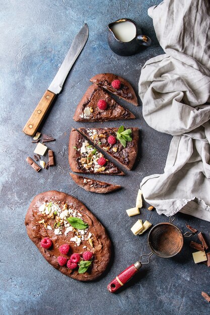 Dessert chocolate pizza