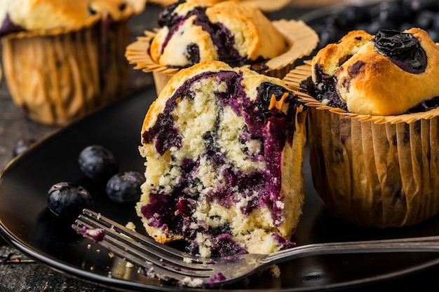 Dessert Fresh Blueberry Muffin Cake