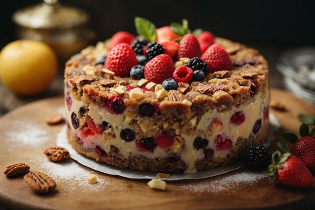 Dessert fruit cake