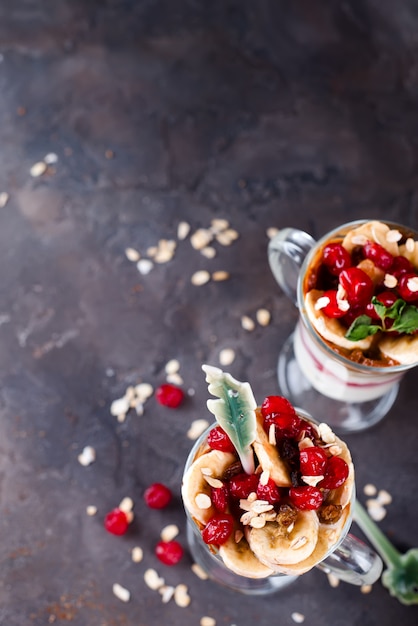 Dessert in een glas