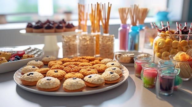 dessert table