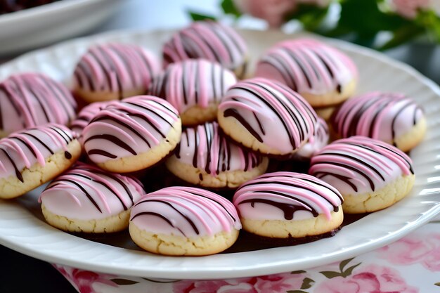 Foto dessertkoekje met glazuur