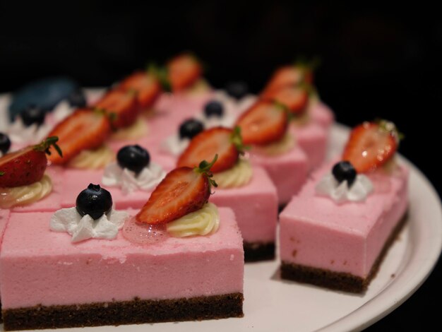 Desserts at a hotel buffet