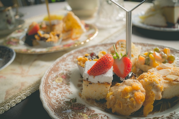 Desserts during teatime