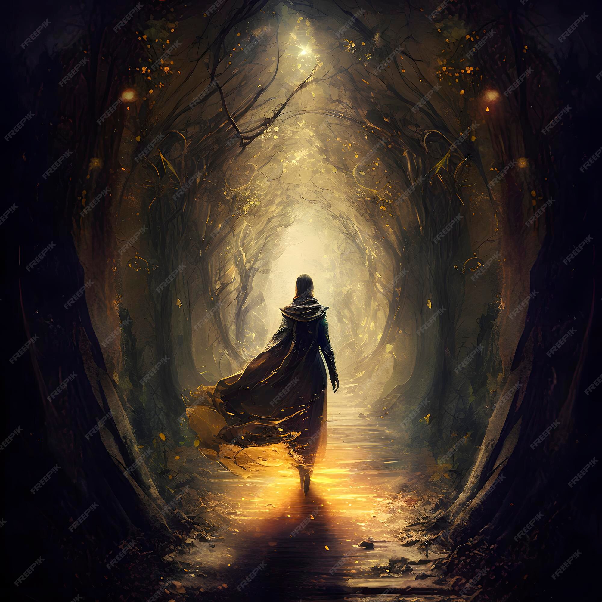 Premium AI Image | Destiny's Path A Soul's Journey Inspirational Poster 