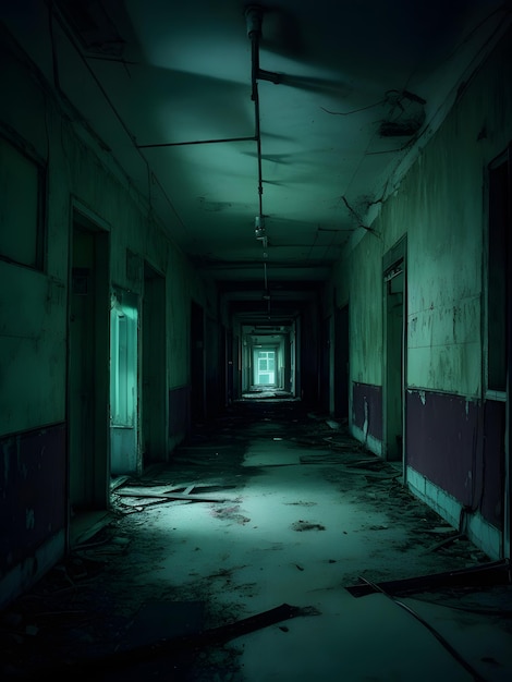 Photo destroyed hospital generated by ai