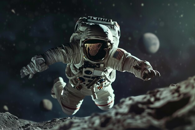 Detail the astronauts exhilarating experience of b generative ai