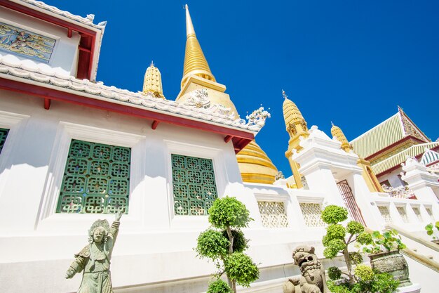 Detail of buddhist temple in bangkok, thailand