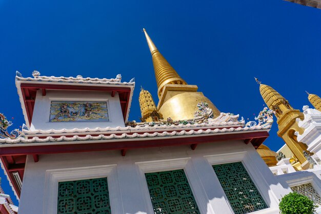 Detail of buddhist temple in bangkok, thailand