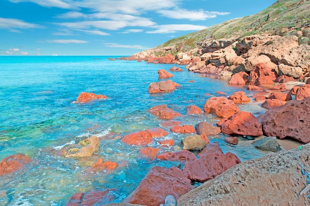 Detail of Castelsardo coastline in high dynamic range