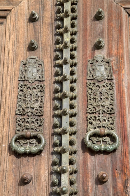 Detail on Cathedral Door, Evora, Portugal