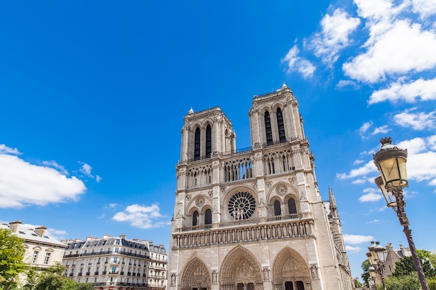 Detail of the Cathedrale Notre Dame de Paris, France