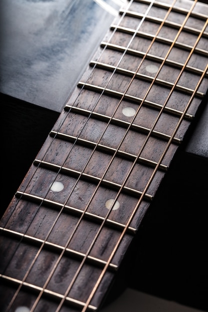 Detail of classic guitar