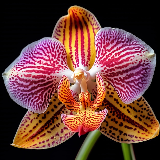 detail and close up image of blossom orchid