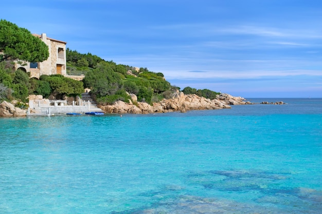 Detail of the Costa Smeralda coastline