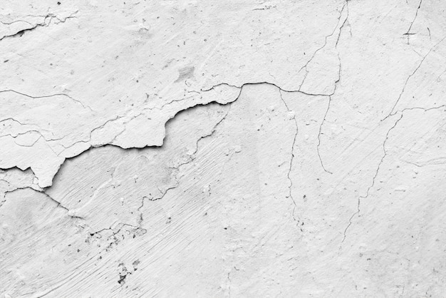Detail of the cracked stucco grunge texture