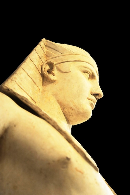 Detail of an Egyptian statue