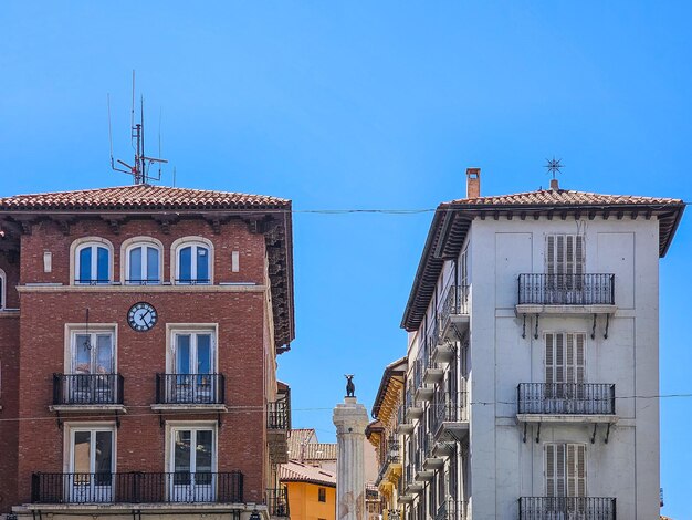 Detail of the El Torico square in Teruel