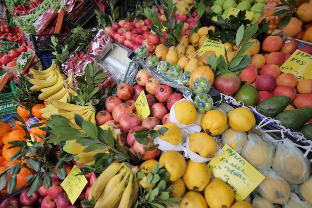 Detail of a fruit stall in Istanbul