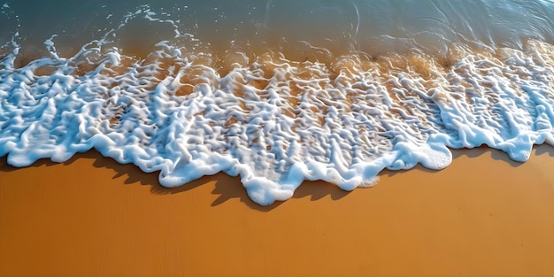 Detail of Gentle Ocean Waves Rolling onto Golden Sand at Beach Concept Beach Photography Ocean Waves Golden Sand Nature Detail Scenic Beauty