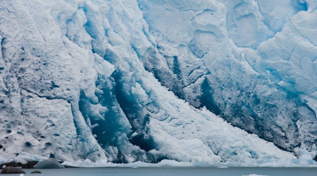 Detail of a glacier of the Perito Moreno Glacier in Argentina