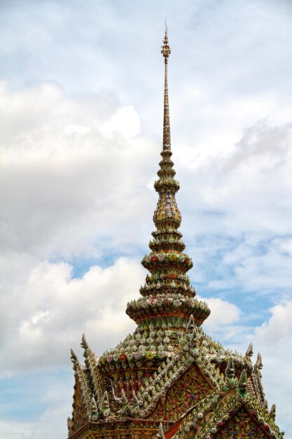 Detail of Grand Palace in Bangkok Thailand