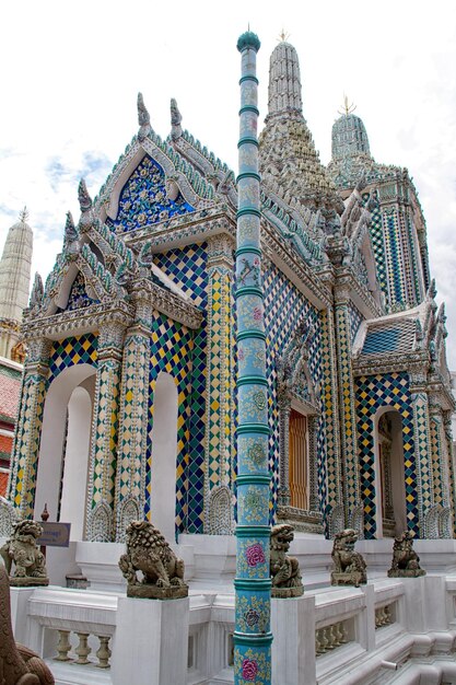 Detail of Grand Palace in Bangkok Thailand