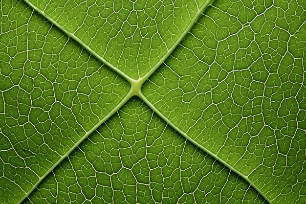 Detail of a green leaf