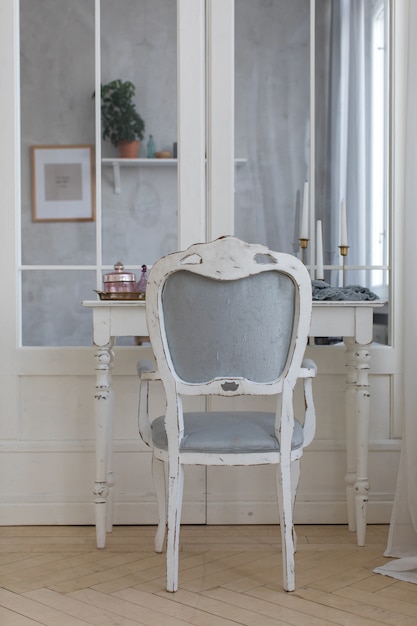 Photo detail of the interior with the female boudoir