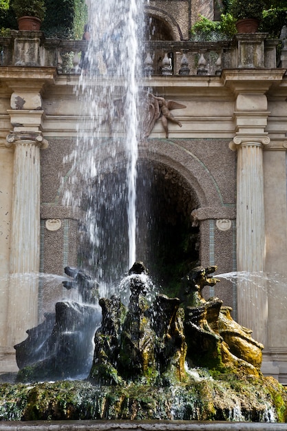 Detail of the luxury Villa d'Este in Tivoli, close to Rome - Italy