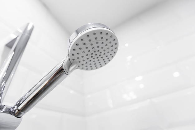 Detail of modern ceiling shower