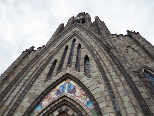 Detail of the mother church of Canela, Rio Grande do Sul