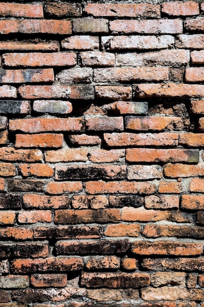 Photo detail of old brick wall