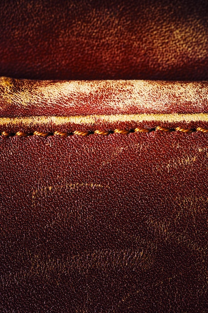 古い革製のブリーフケースの詳細