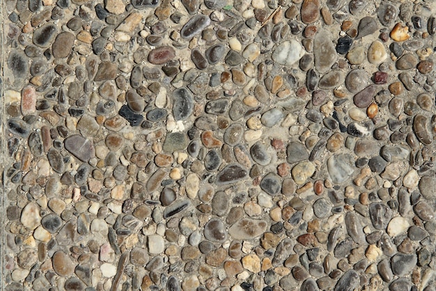 Detail of an old small stone floor