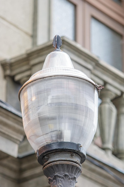 Detail of an old street lamp in Rio de Janeiro Brazil