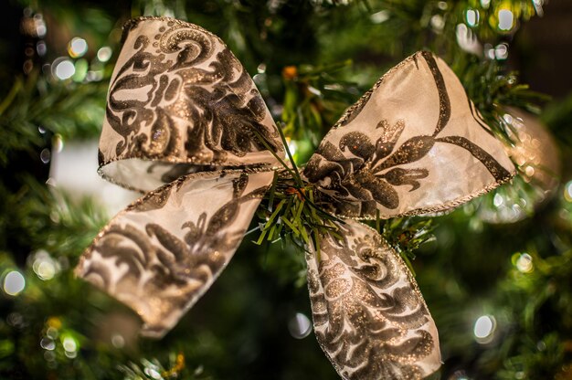 Foto detail opname van kerstversieringen