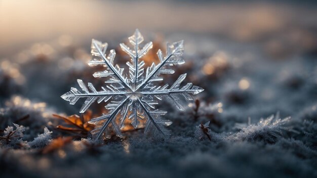 雪花の詳細写真