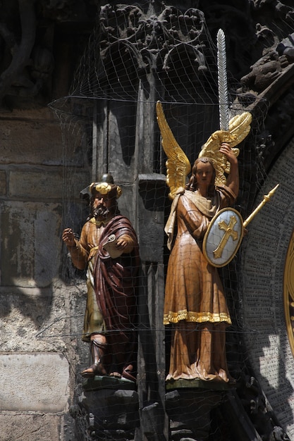 Detail of the Prague Astronomical Clock (Orloj) in the Old Town of Prague