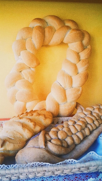 Foto fotografia dettagliata dei pane
